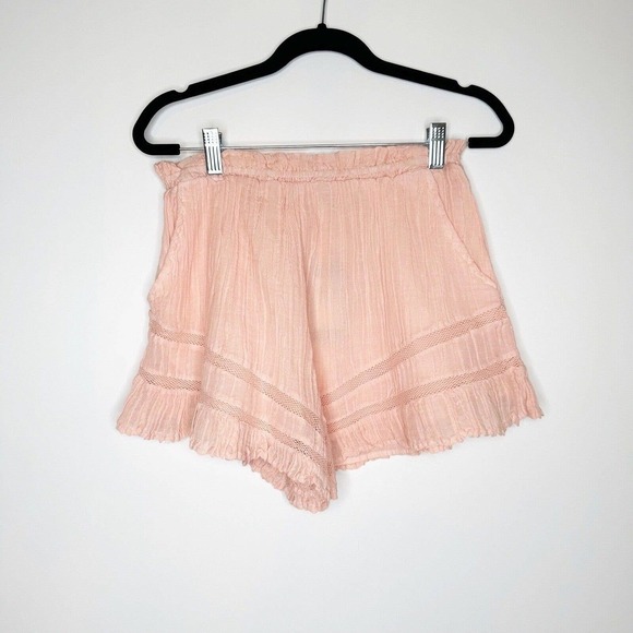 NWT Guess Lensie Beach Set Women's Pink Shorts XS Top S - Picture 5 of 13
